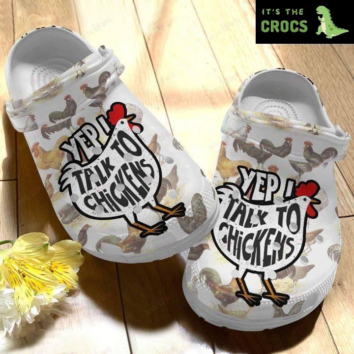 Chicken Yep I Can Do It Crocs Classic Clogs Shoes