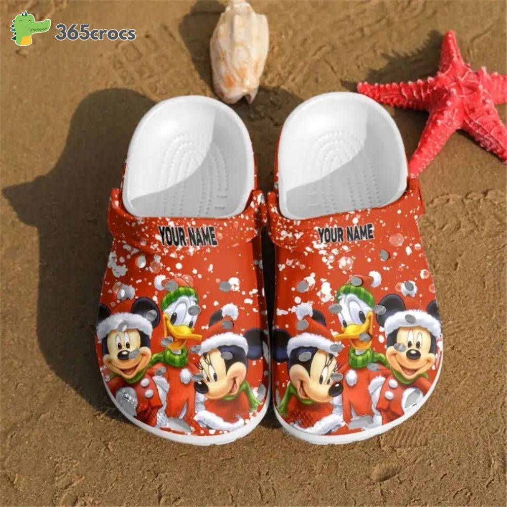 Christmas Gifts Mickey Minnie Mouse Disney Adults Crocs Clog Shoes