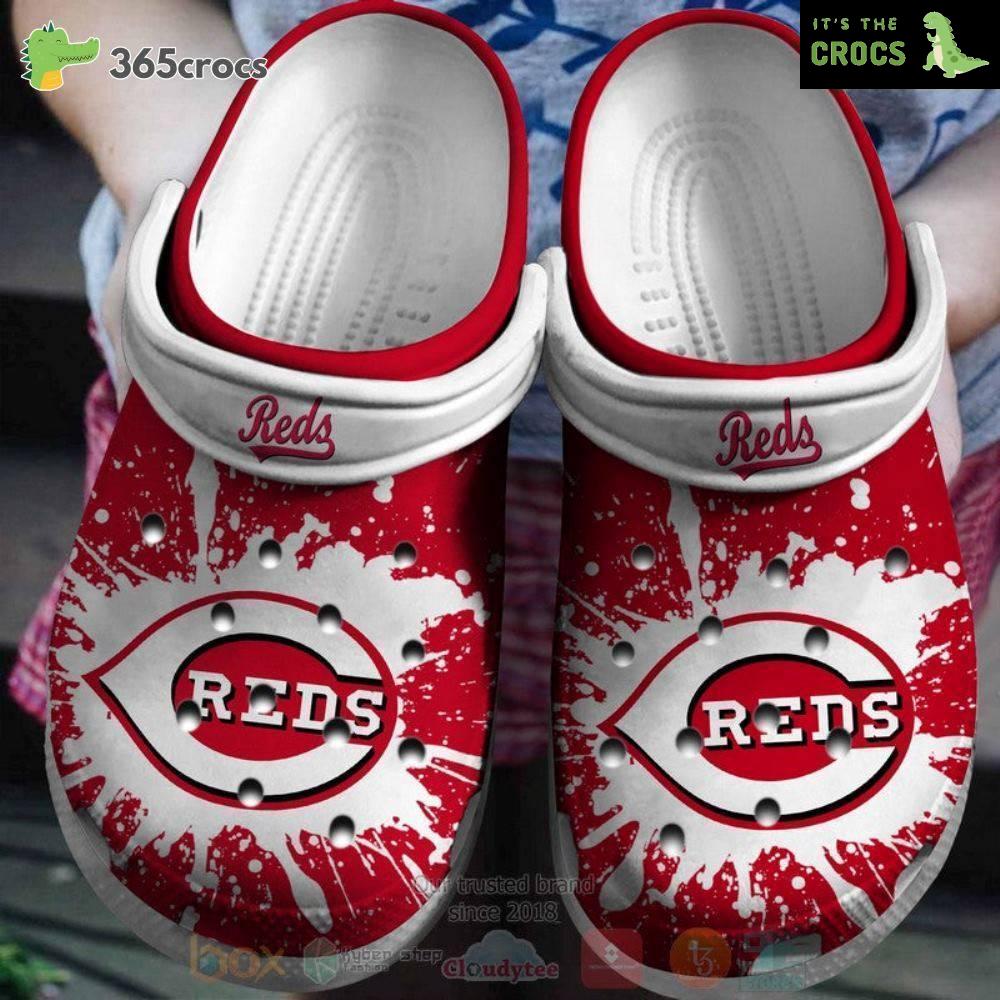 Cincinnati Reds Red-White Mlb Crocs Clog Shoes