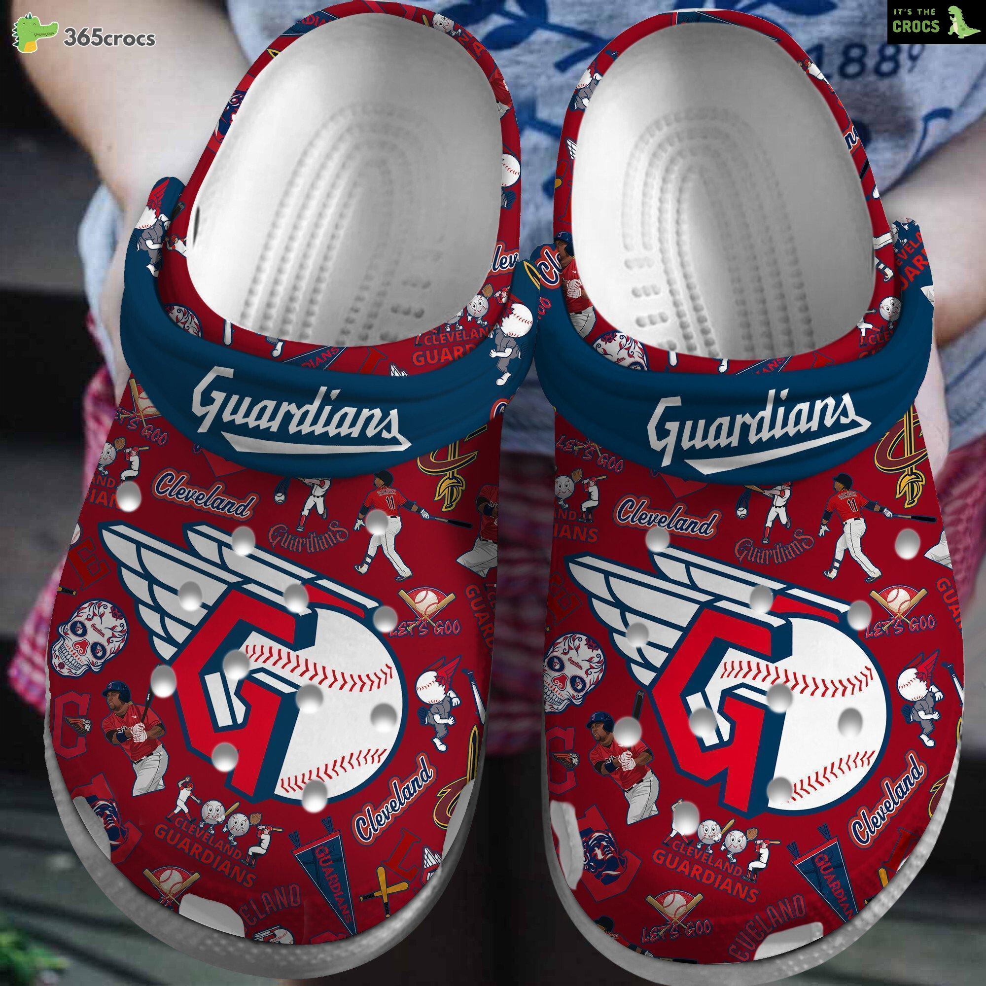 Cleveland Guardians MLB Fans Comfortable Crocs Clogs Shoes Series Collection New