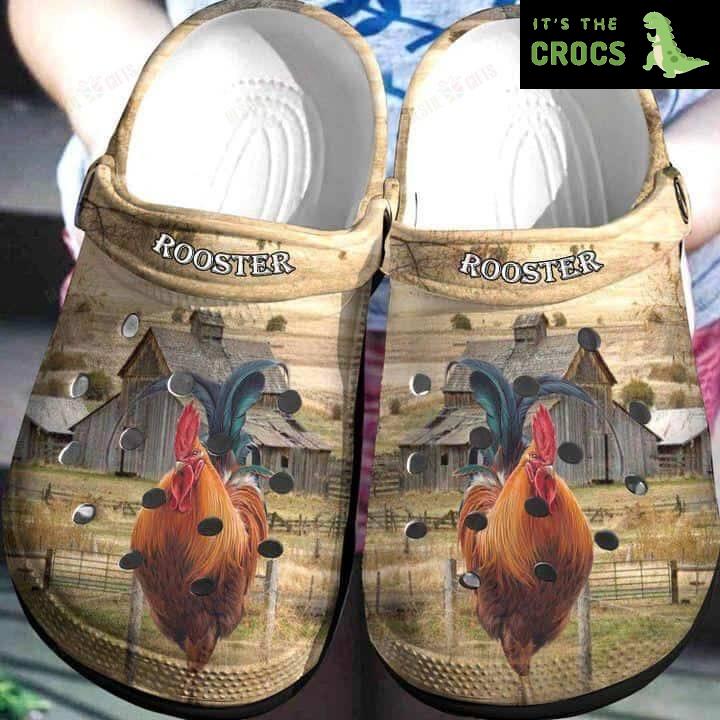 Cock – a – Doodle Comfort: Rock the Rooster Crocs Classic Clogs