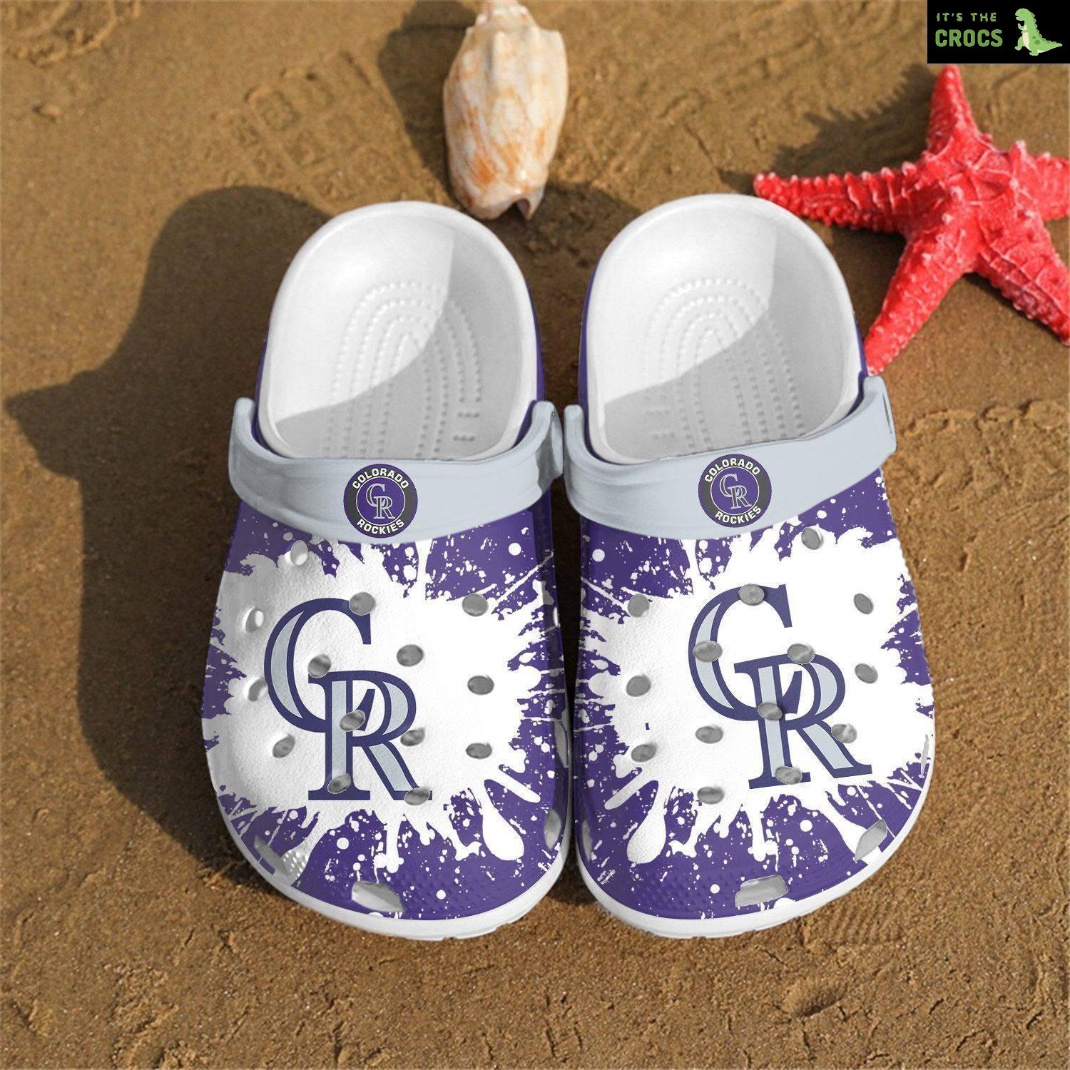 Colorado Rockies Mlb Gift For Fan 6 Crocs Clog Shoescrocband Clogs Comfy Footwe