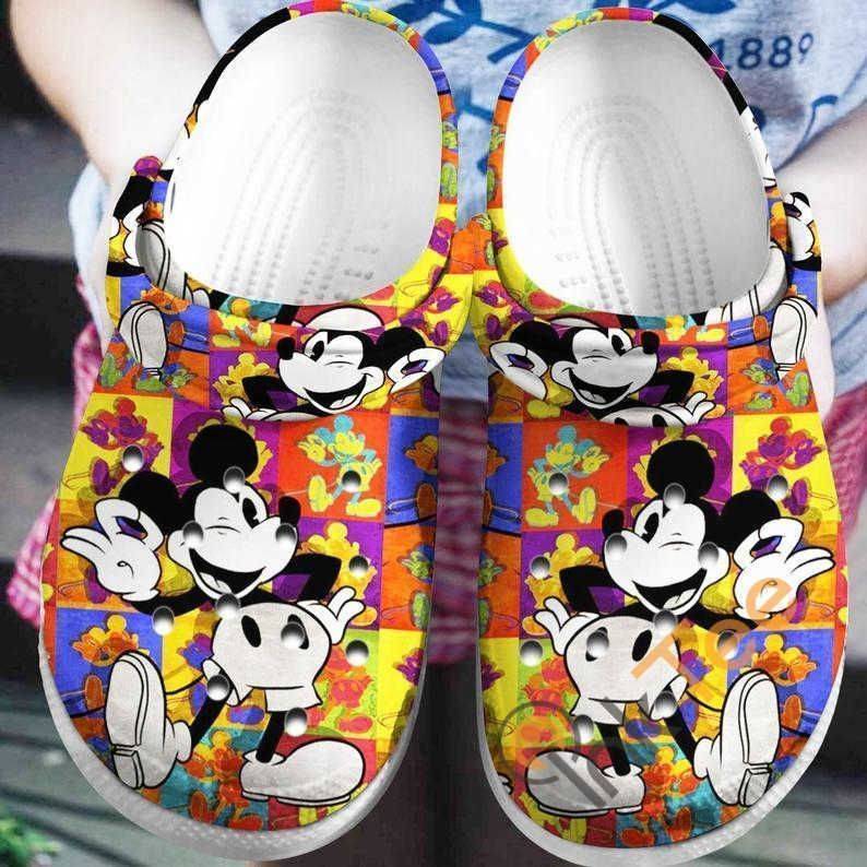 Colorful Mickey Mouse Crocs Clog Shoes