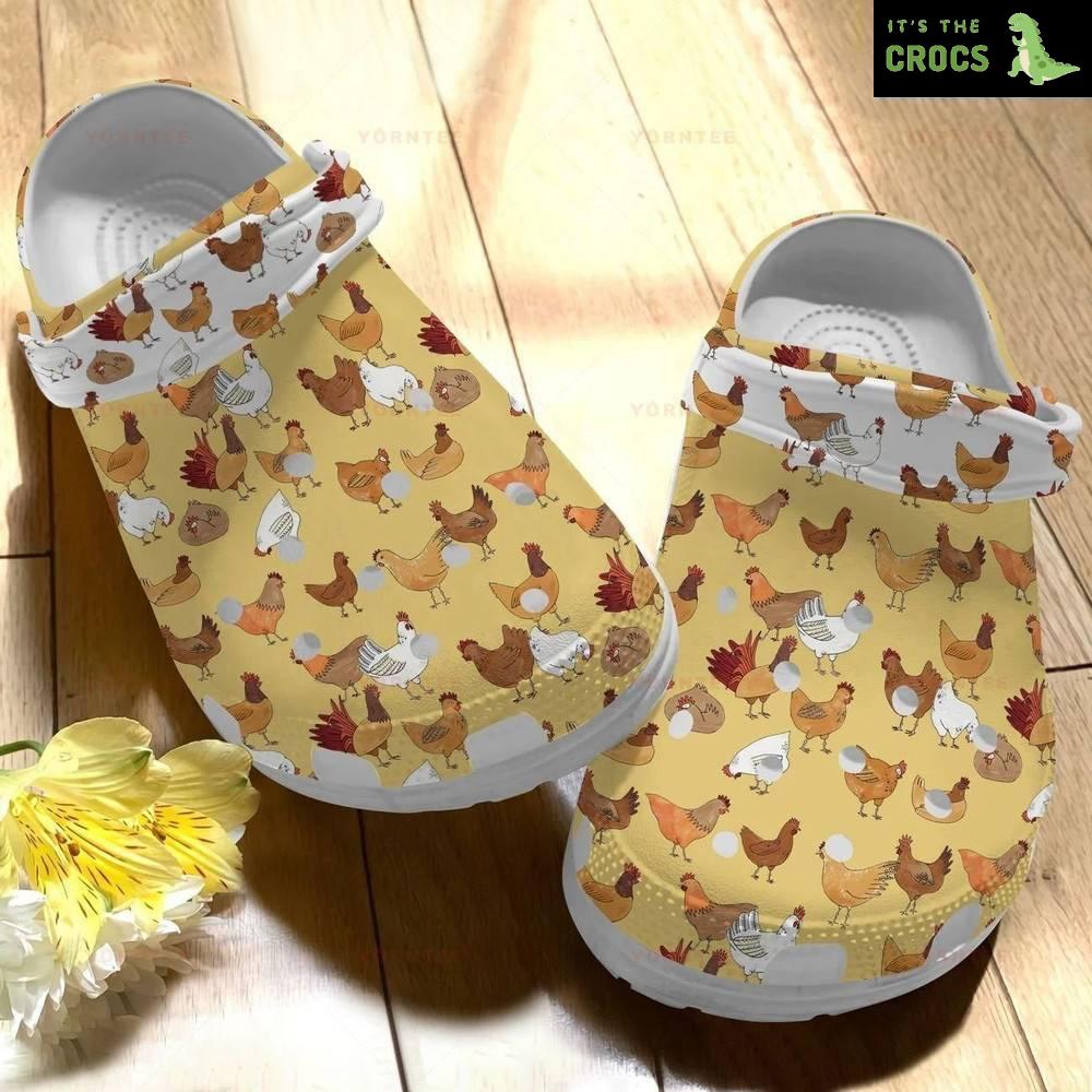 Colors Little Chickens Gift For Lover Rubber clog Crocs Shoes