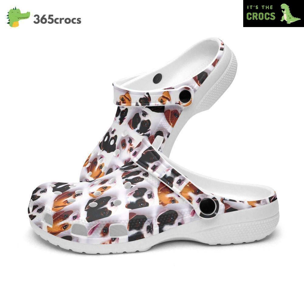 Cool Cute Puppies Power, Retro Groovy Vibes Puppies, Cute Puppies, Maltese Puppy, Maltese Puppies Crocs Clog Shoes