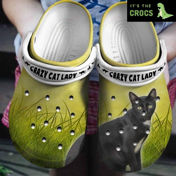 Crazy Cat Lady Gift For Cat Lovers Crocs Classic Clogs Shoes