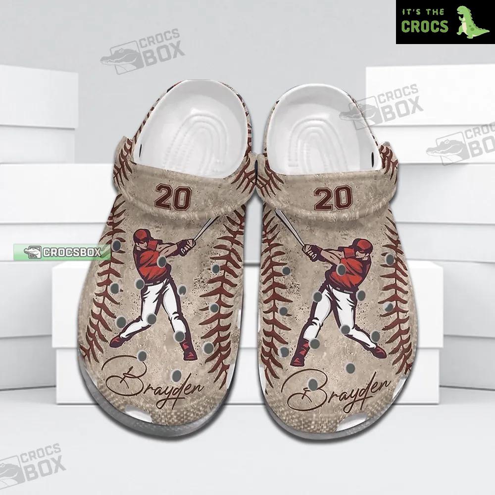 Custom Baseball Vintage Crocs