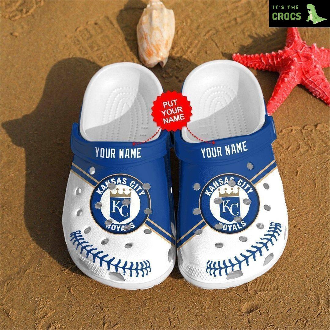 Custom Name Kansas City Royals Mlb Teams Gift For Fan Crocs Clog Shoescrocband