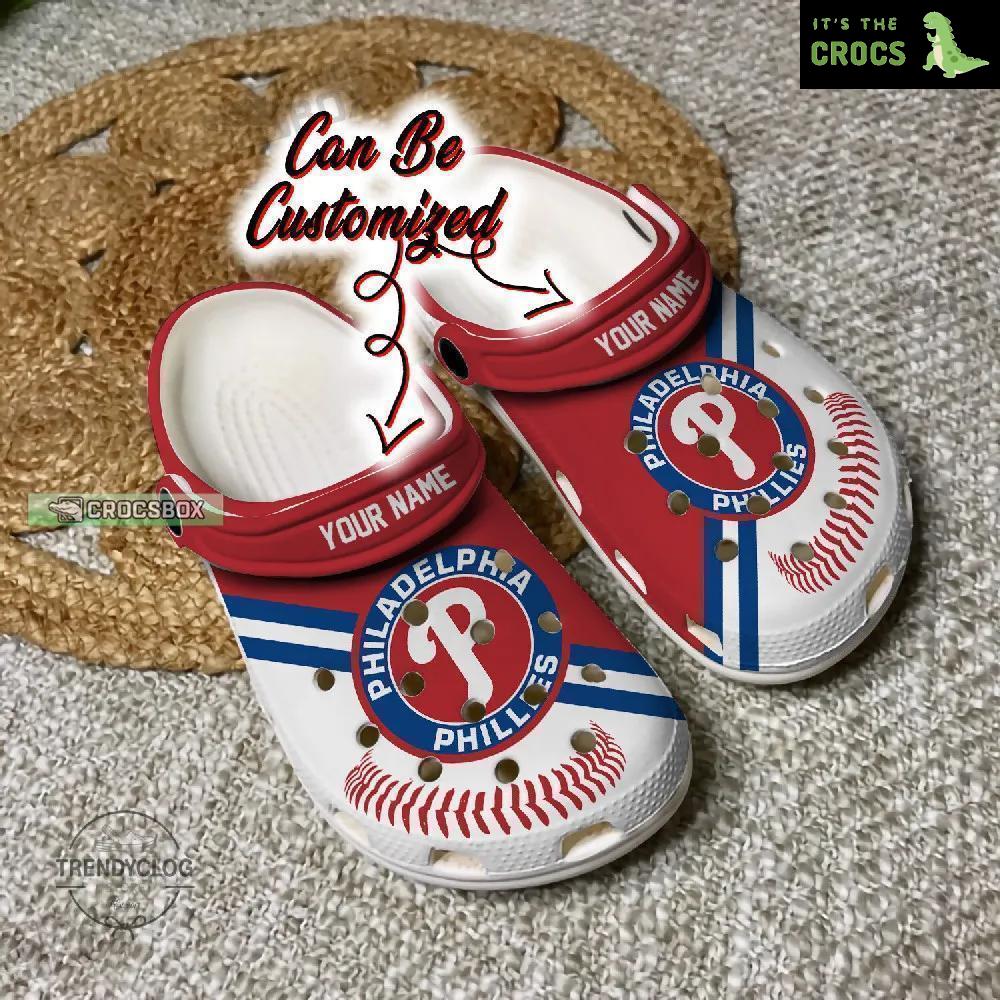 Custom Name Philadelphia Phillies Crocs Kids