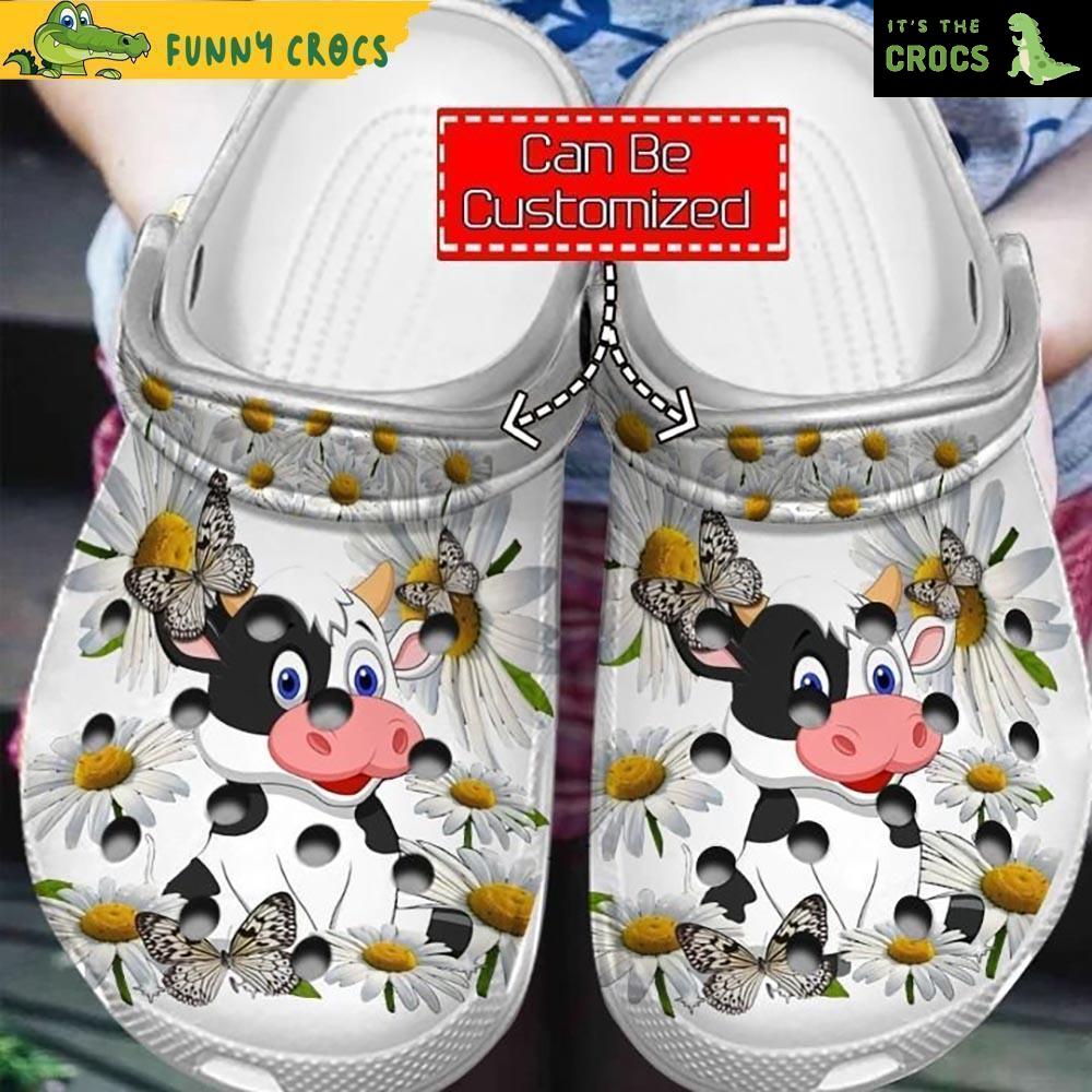Customized Cow Puppy Flower Crocs