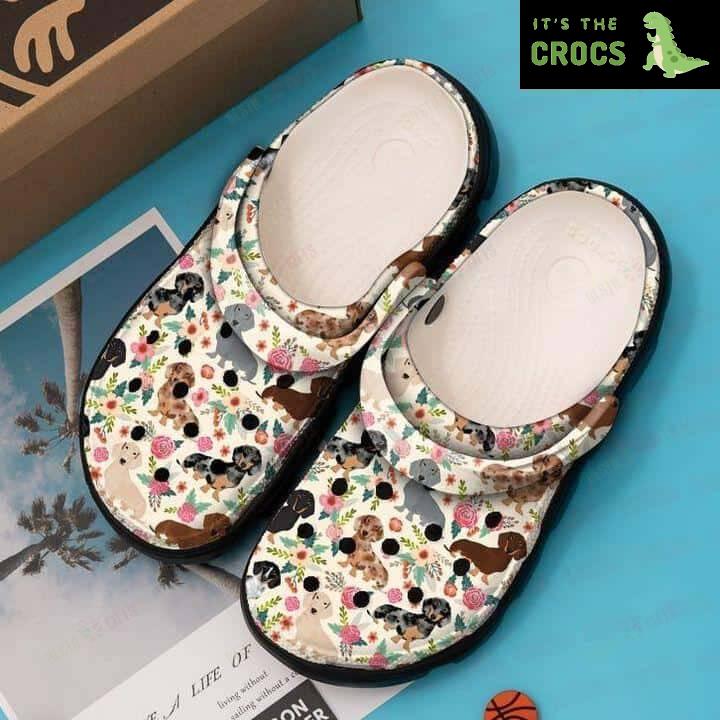 Cute and Cuddly: Embrace Doggy Charm with Dachshund Crocs Classic Clogs