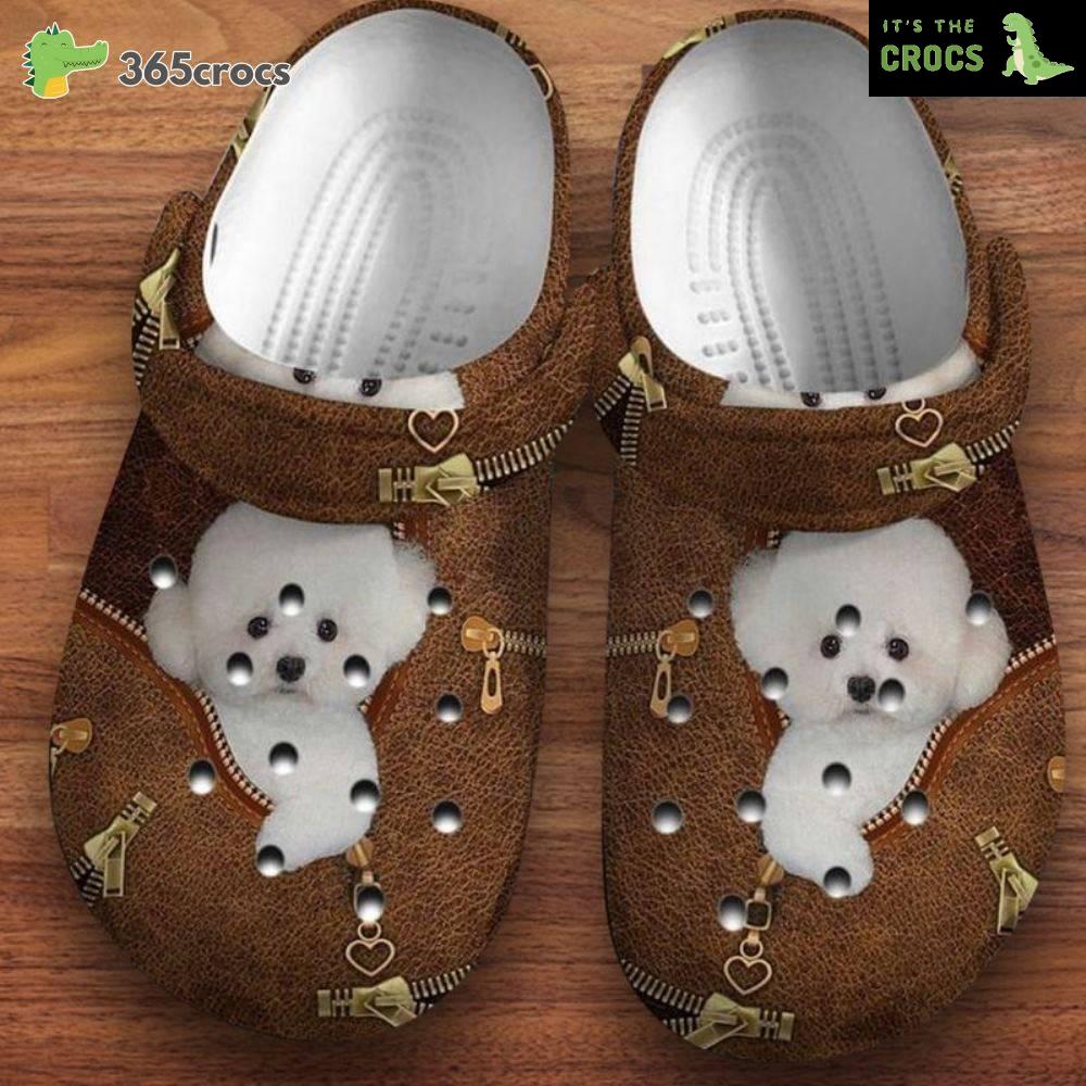 Cute Bichon Frisebichon Frise Puppy Clog Dog Lover Gift Crocs Clog Shoes
