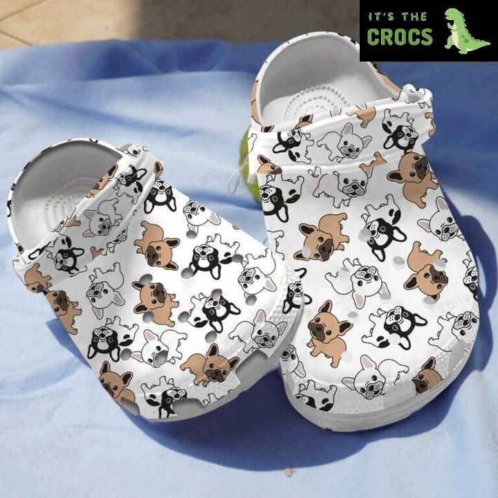 Cute French Bulldog Crocs Classic Clogs Shoes