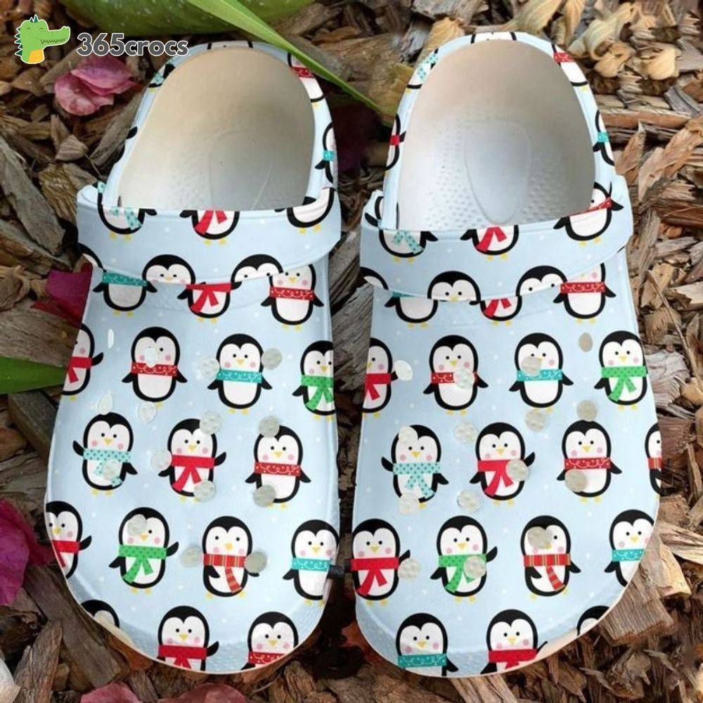 Cute Penguinss Happy World Penguin Day April Gift Crocs Clog Shoes