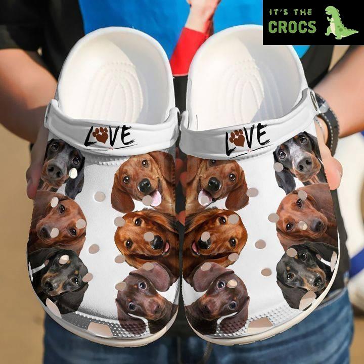 Dachshund Doxies Love Classic Clogs Crocs Shoes