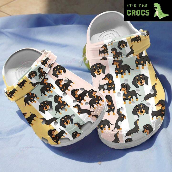 Dachshund Love Crocs Classic Clogs Shoes