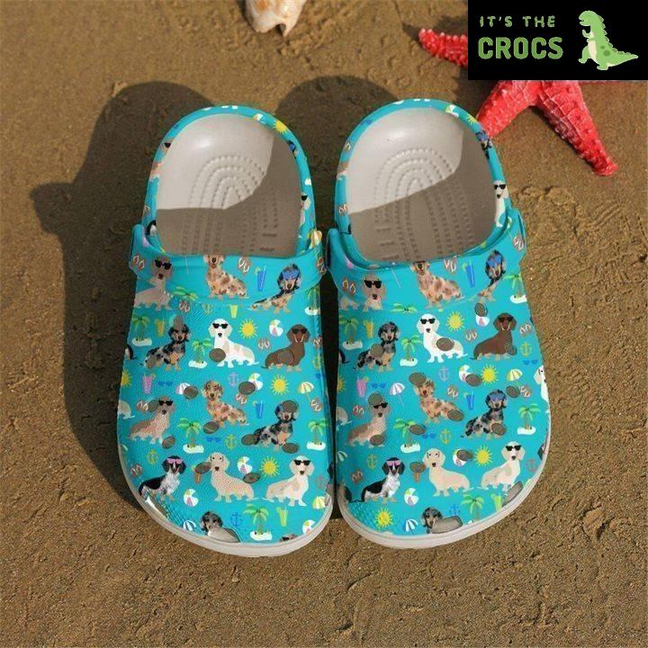Dachshund Summer Classic Clogs Crocs Shoes