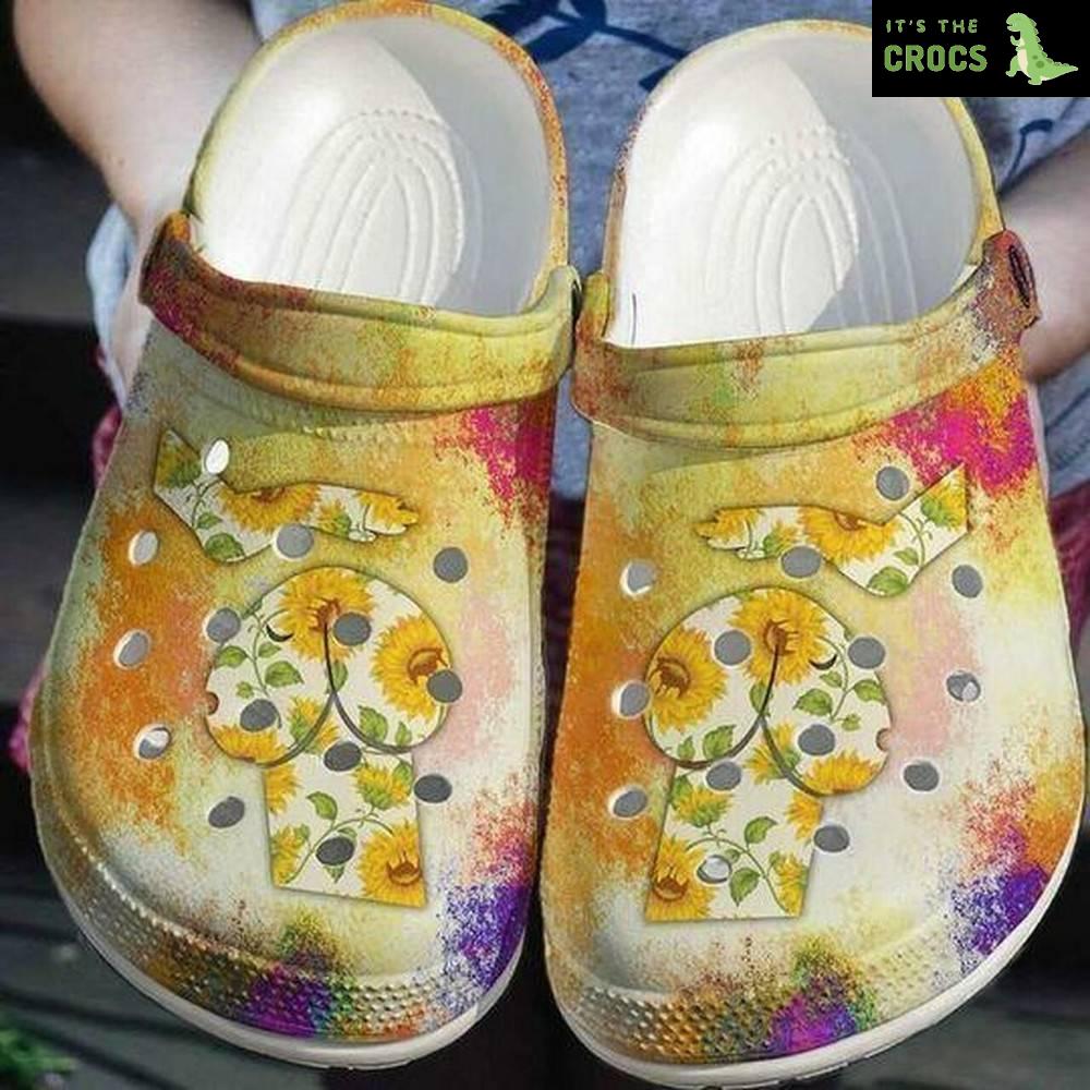 Dachshund Sunflower Friend Personalized 202 Gift For Lover Rubber clog Crocs Shoes