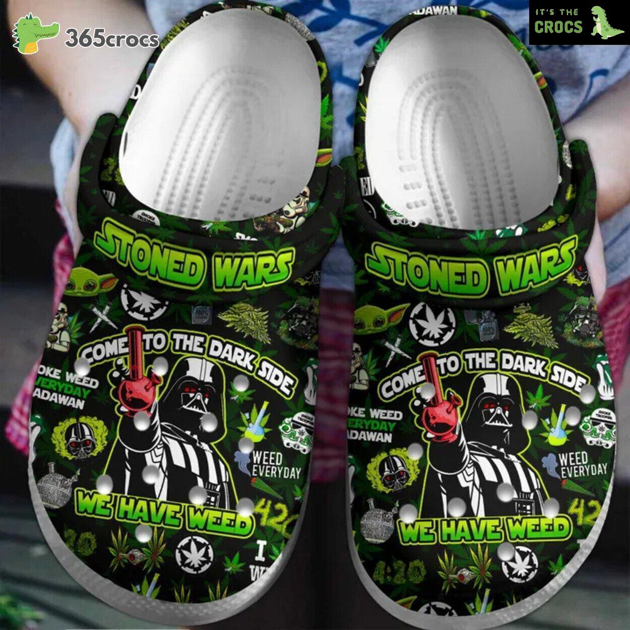 Darth Vader Star Wars Smoke Weed Crocs Clogs Shoes Comfortable