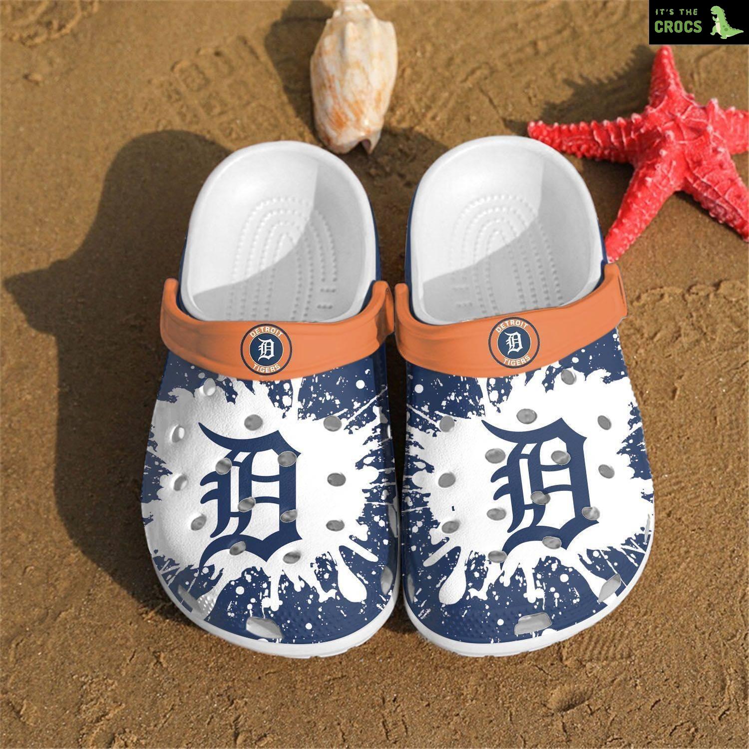 Detroit Tigers Mlb Teams Gift For Fan Crocs Clog Shoescrocband Clogs Comfy Foot