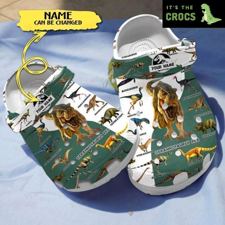 Dino – mite Comfort: Personalized Dinosaur Crocs Classic Clogs