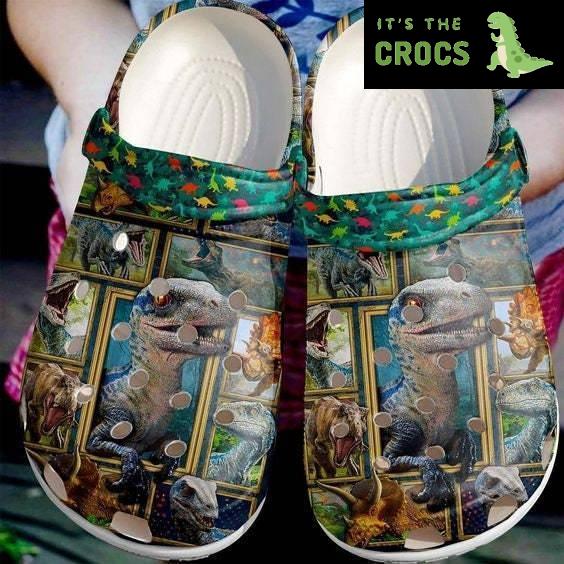 Dinosaur Personalized Clog Custom Crocs Comfortablefashion Style Comfortable For Women Men Kid Print 3D Dinosaur