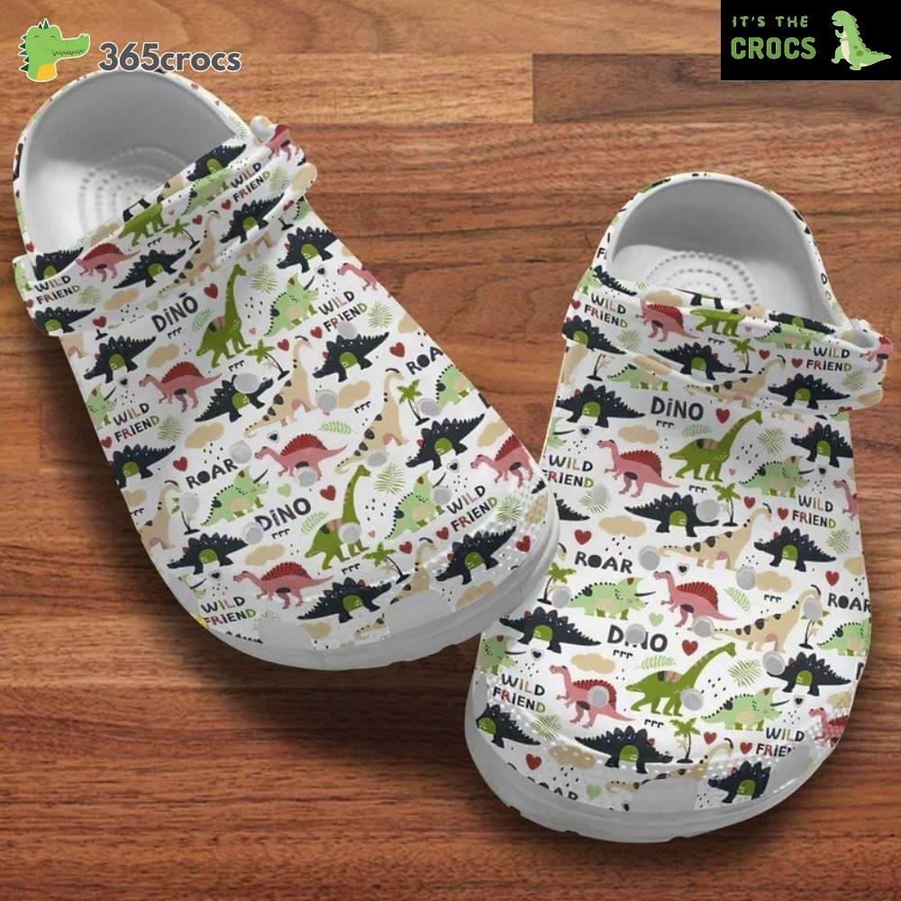 Dinosaurss, Wild Friend Clog S, Children Gift Idea, Birthday Gift For Dinosaur Lovers Crocs Clog Shoes