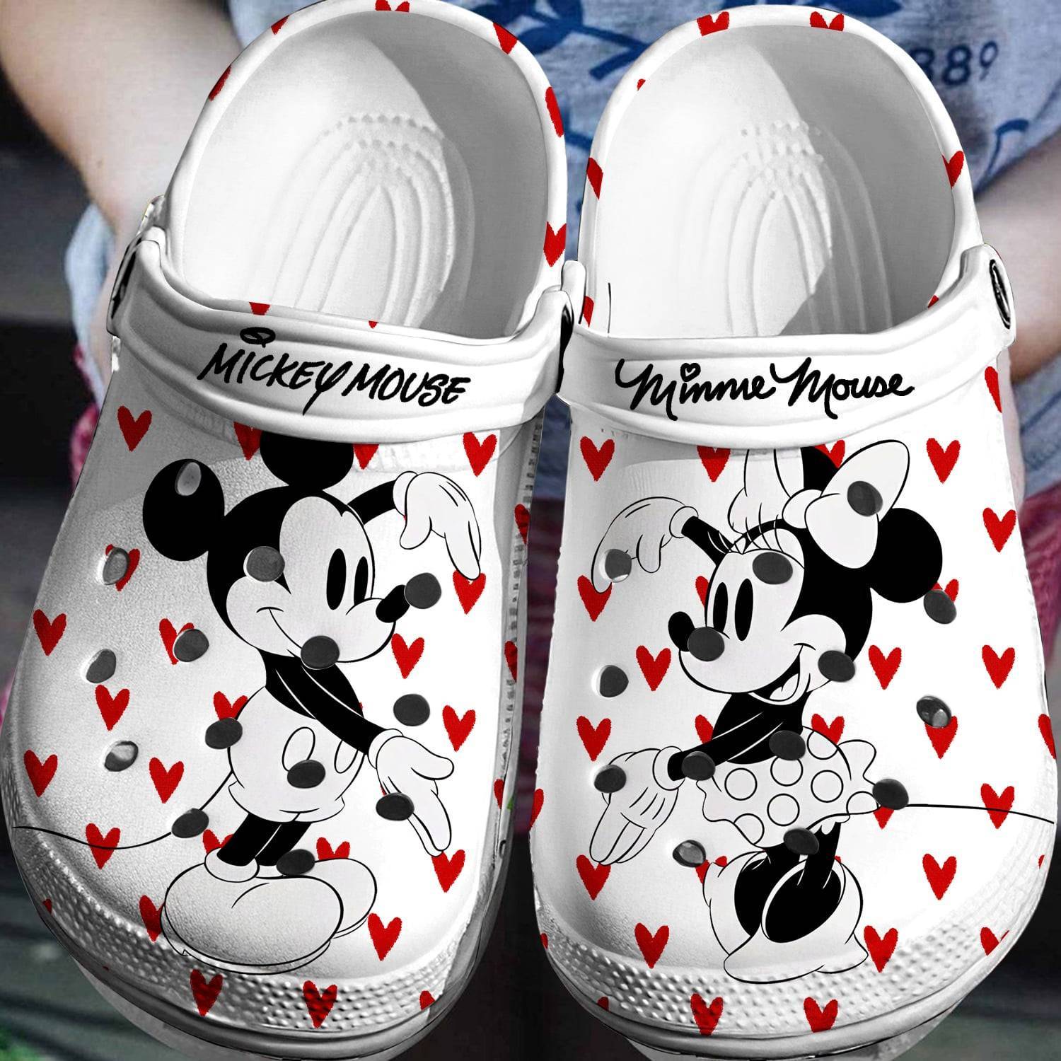 Disney Duo: Mickey Minnie 3D Clog Shoes