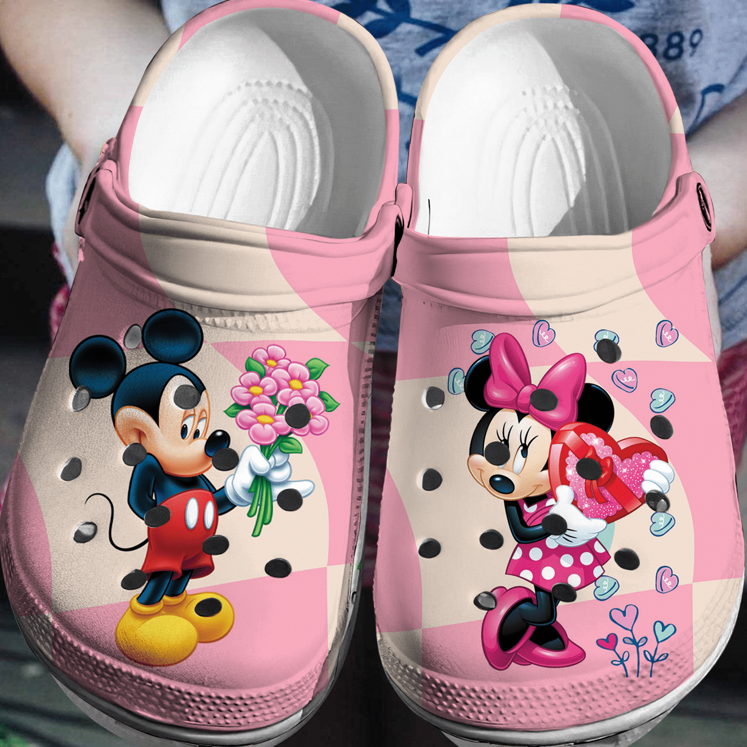 Disney Duo: Mickey Minnie Crocs 3D Clog Shoes