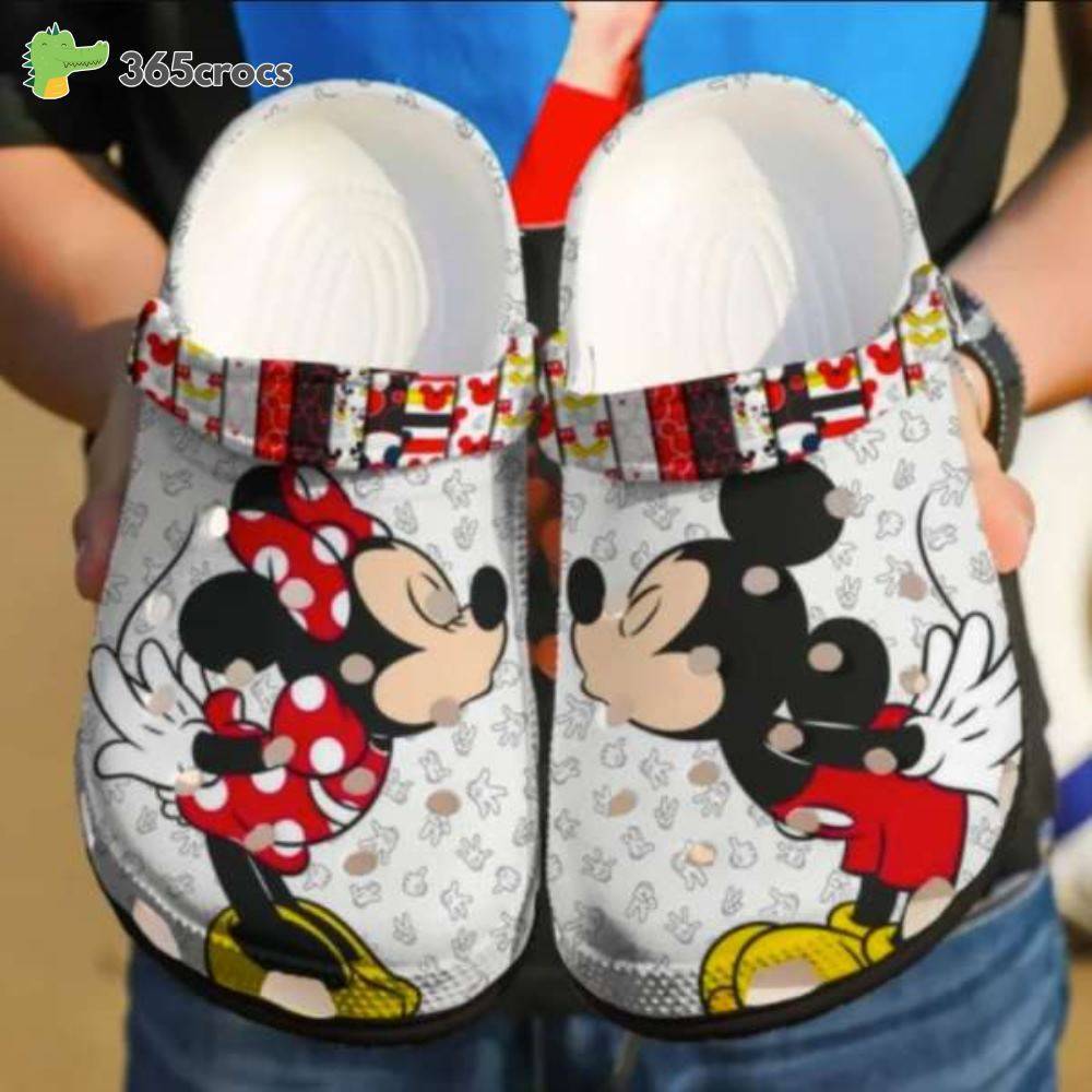 Disney Mickey Mouse And Minnie Mouse Adults Crocs Clog Shoes