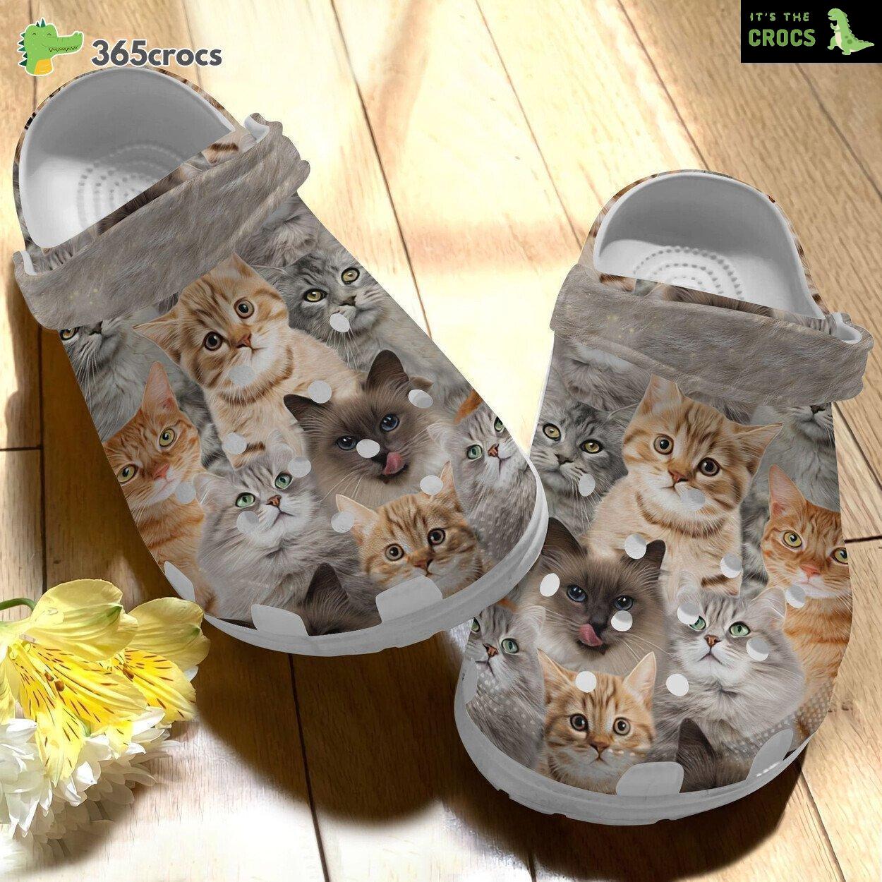 Dive into Feline Love Celebrate Cat Passion Crocbland Comfort Clog Gift