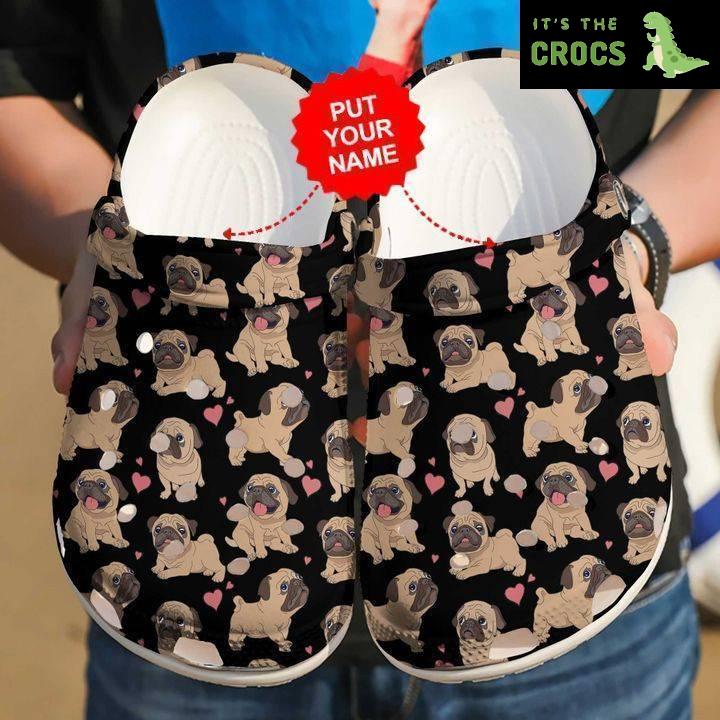 Dog – Pug Colorful Custom Clog Crocs Shoes For Men And Women