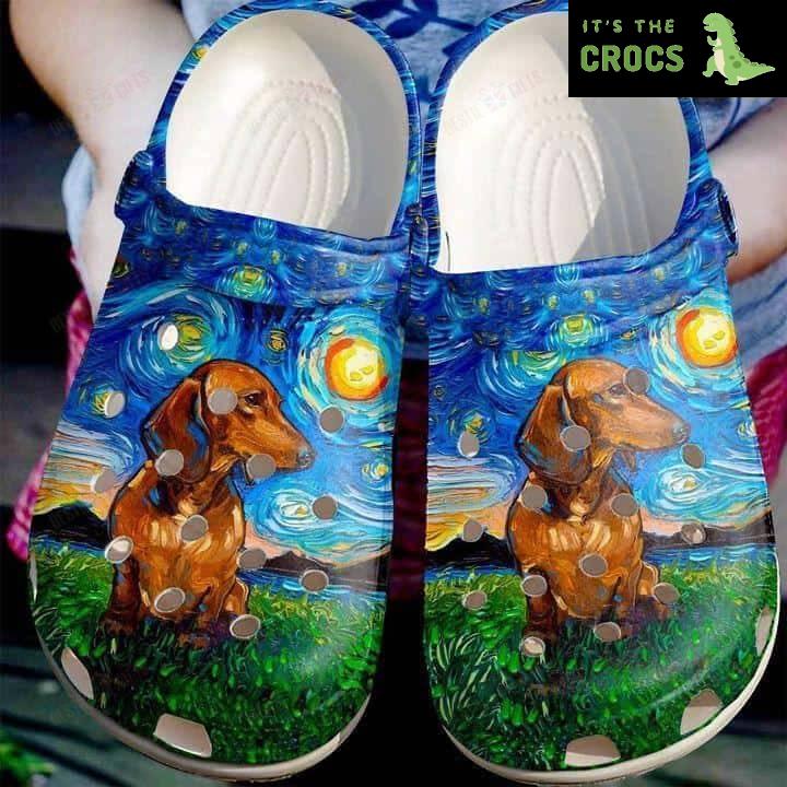 Dog Lovers’ Paradise: Walk with Pride in Dachshund Crocs Classic Clogs