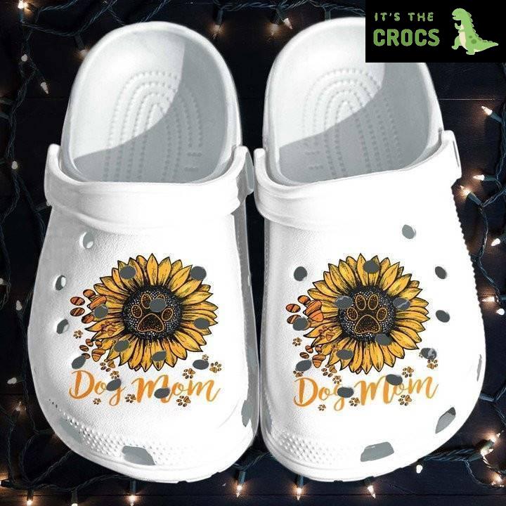 Dog Mom Sunflower Custom Crocs Classic Clogs Shoes Mothers day