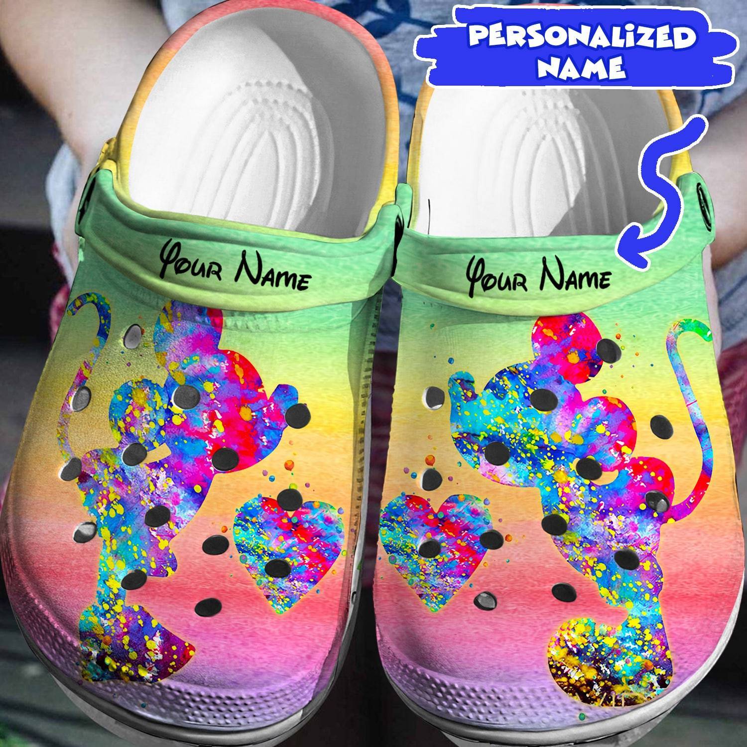 Elevate Your Disney Vibes: Personalized Mickey Minnie Crocs 3D Clog Shoes