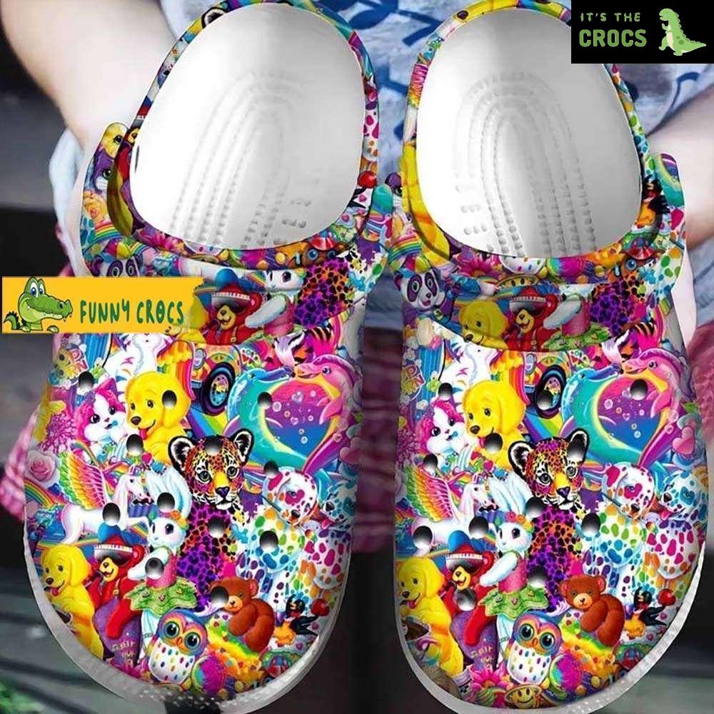 Experience Colorful Comfort with Lisa Frank Crocs!