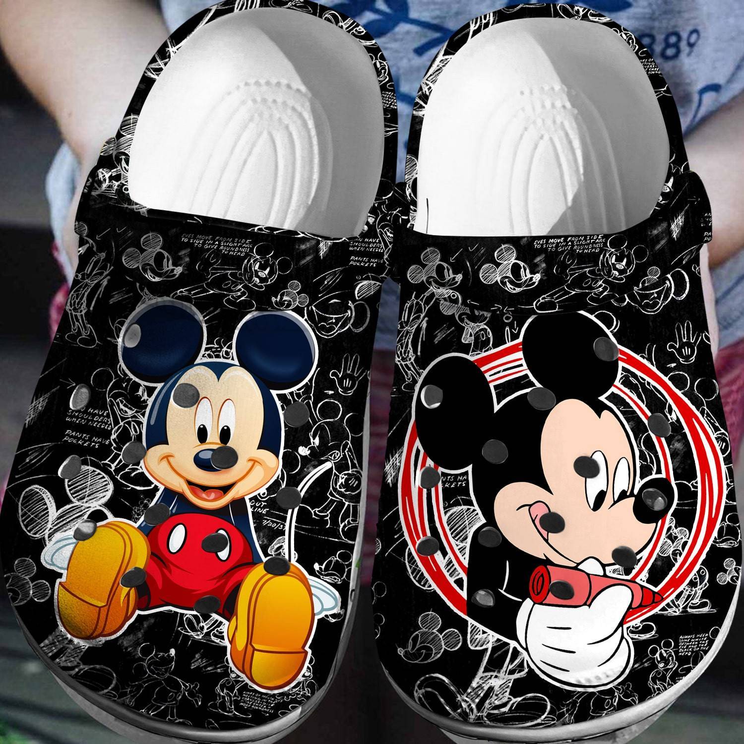 Experience the Joy of Mickey: Personalized 3D Clog Shoes for Disney Magic Lovers