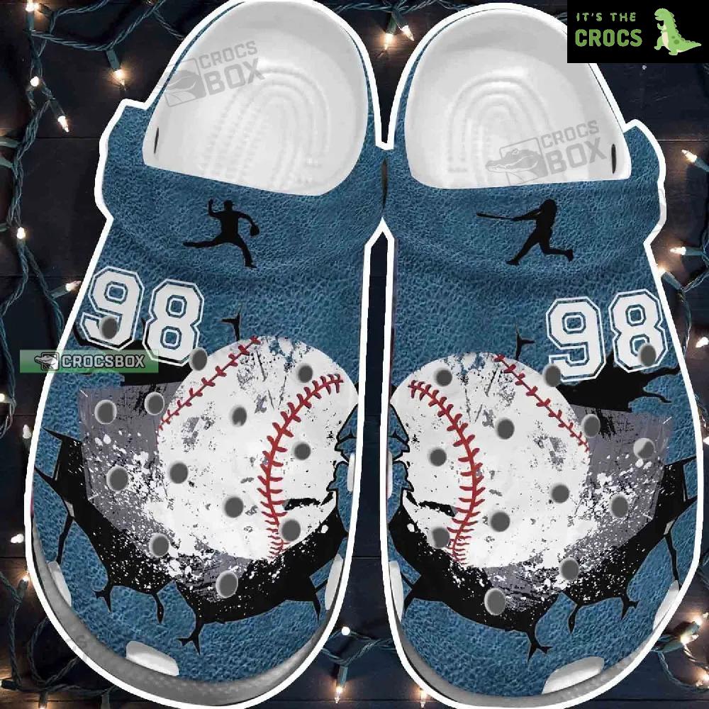 Falls Against The Wall Baseball Crocs