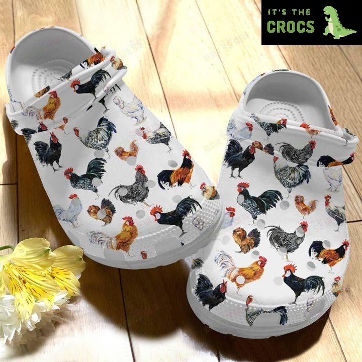 Farm Chicken Crocs Classic Clogs Shoes PANCR0327