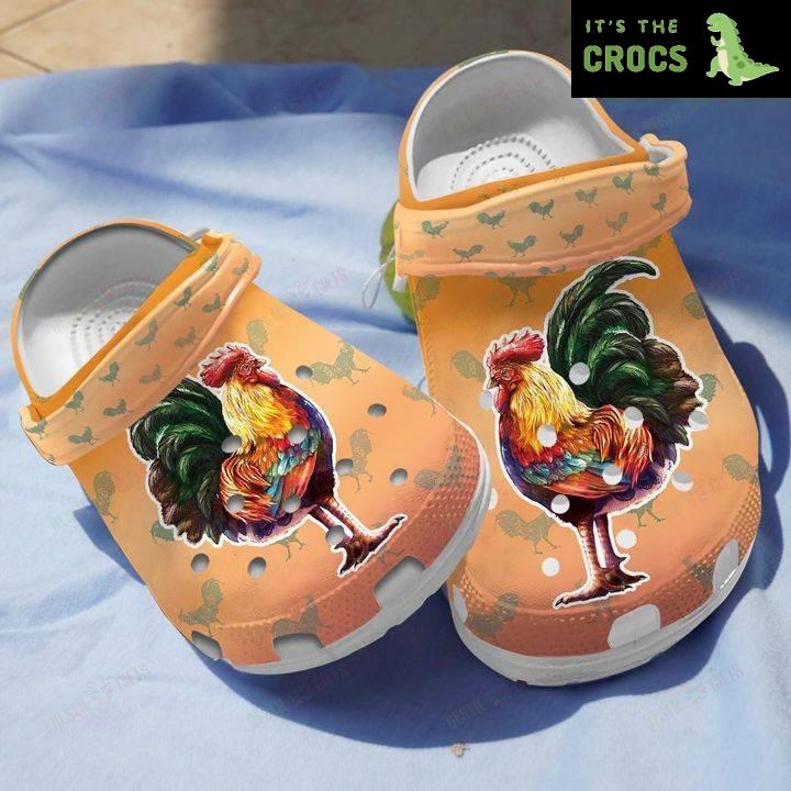 Feathered Fashion: Embrace the Rooster Vibe with Crocs Classic Clogs