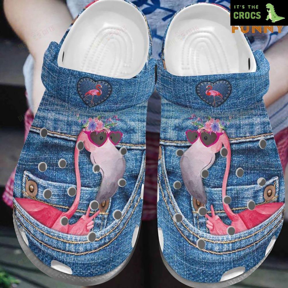 Flamingo Jeans Style Crocs