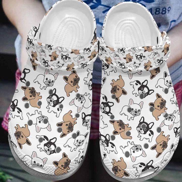 French Bulldog Cute Gift For Lover Rubber clog Crocs Shoes