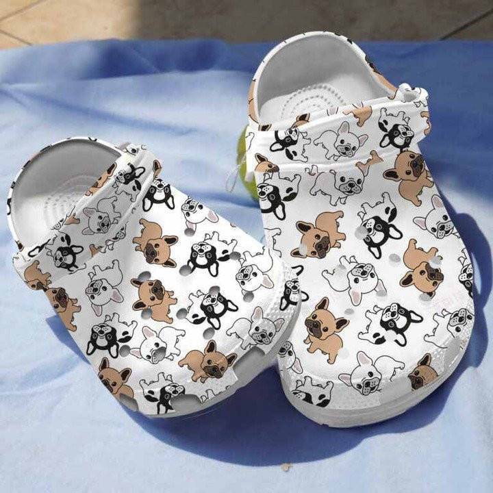 French BulldogBulldog Cartoon Clogs Crocs Shoes