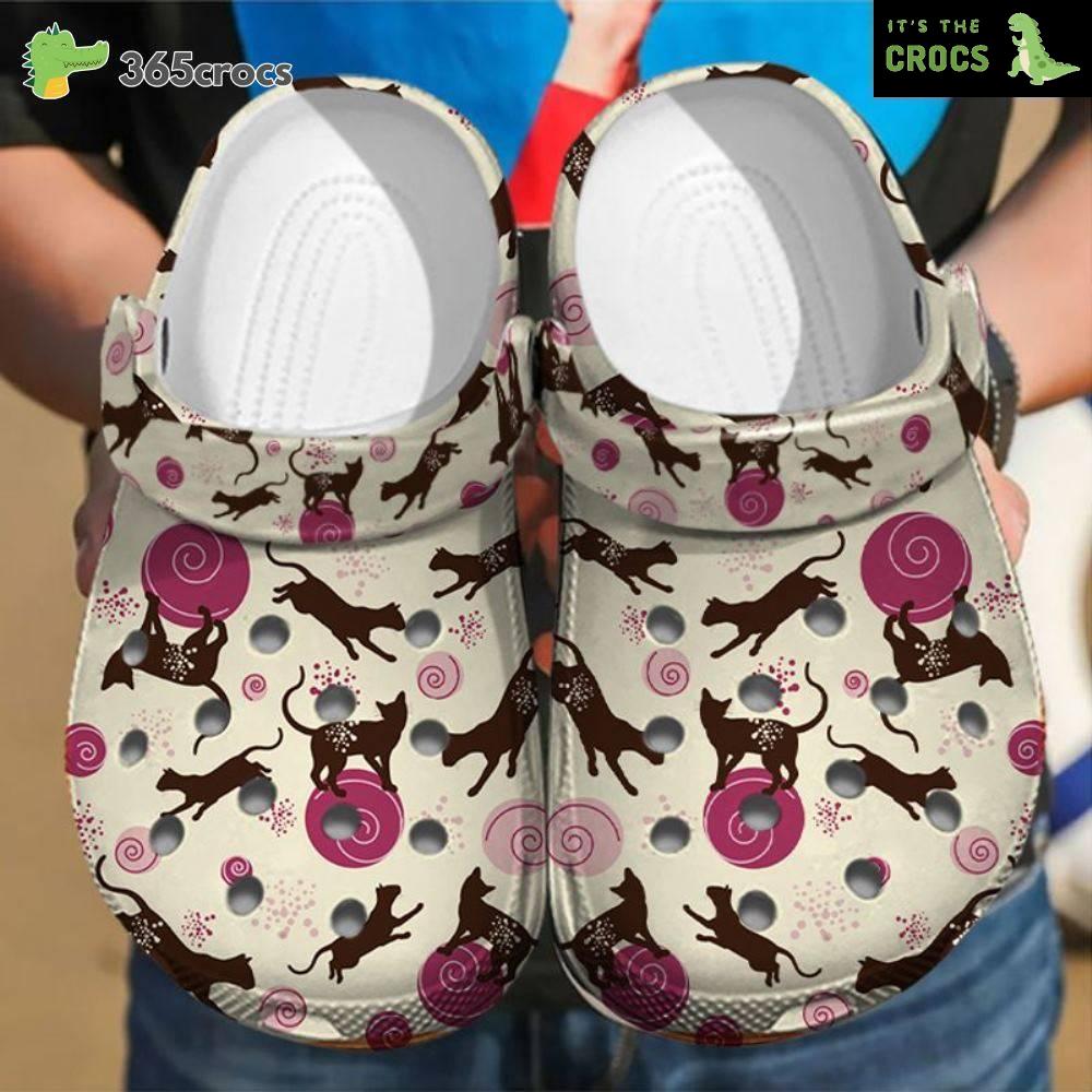 Funny Cats Patterns Adorable Design Anti-Slip Gift For Pet Lover Crocs Clog Shoes