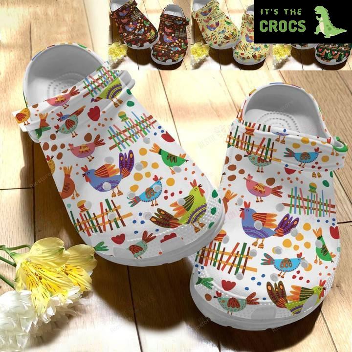 Funny Chicken Collection Crocs Classic Clogs Shoes