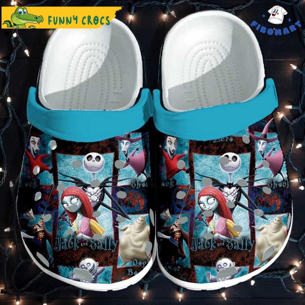 Funny Christmas Jack And Sally Cartoon Crocs – Discover Comfort And Style Clog Shoes