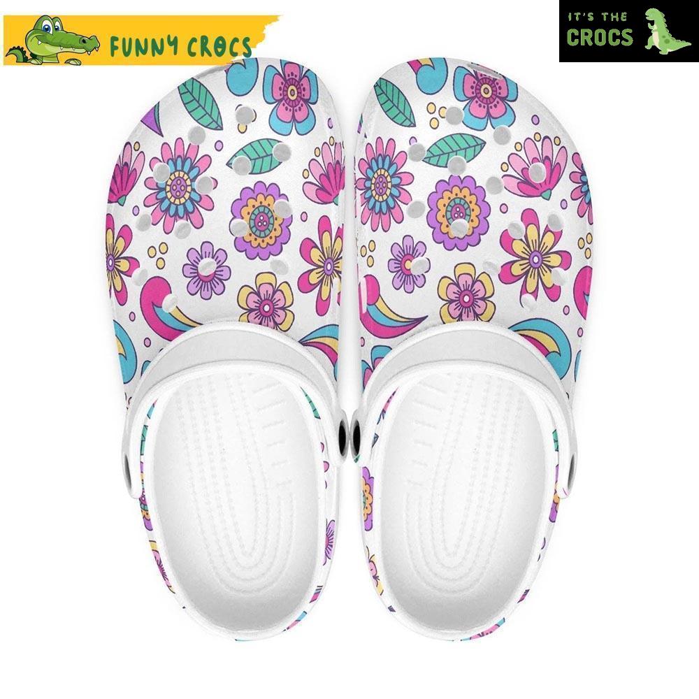 Funny Flowers Crocs Clog Shoes