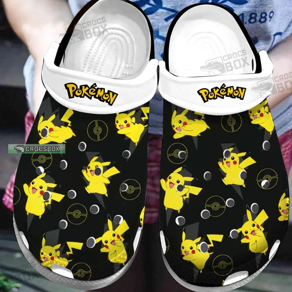 Funny Pikachu And Pokeball Crocs
