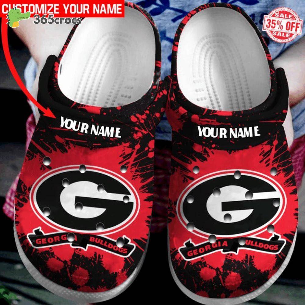 Georgia Bulldogs Custom Name Crocs Clog Shoes