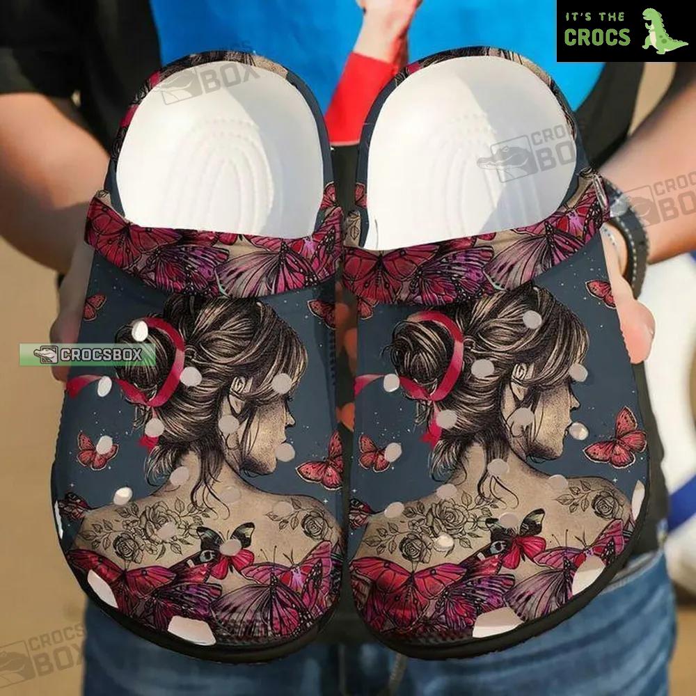 Girl Butterfly Personalized Crocs Footwear
